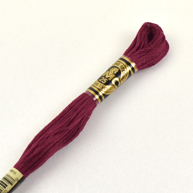 刺しゅう材料 DMC 刺繍糸 25番 色番815 06Bg99_
