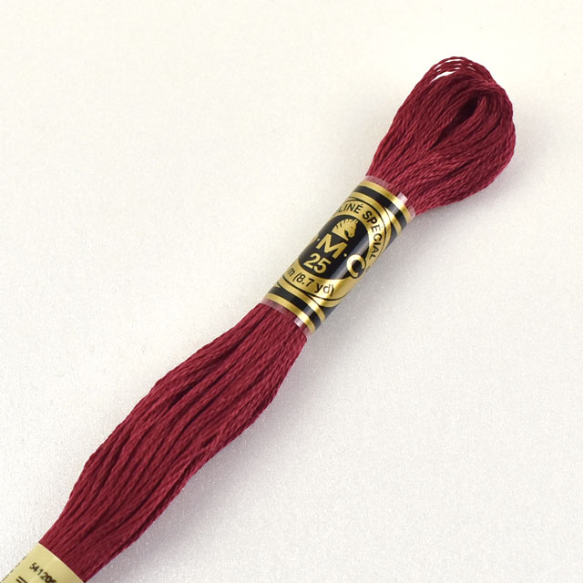 刺しゅう材料 DMC 刺繍糸 25番 色番816 (H)_5a_