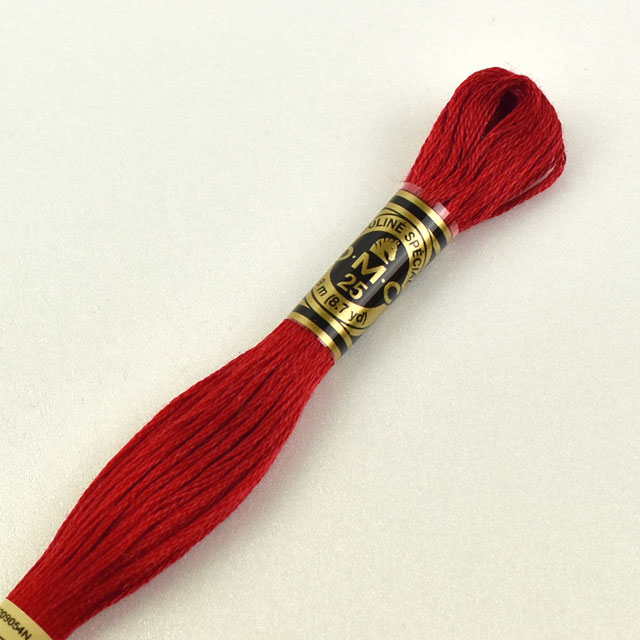 刺しゅう材料 DMC 刺繍糸 25番 色番817 (H)_5a_