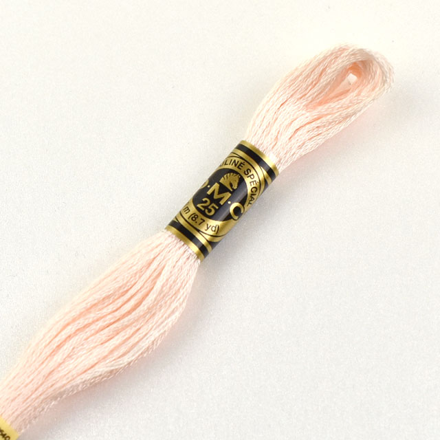 刺しゅう材料 DMC 刺繍糸 25番 色番819 06Bg99_