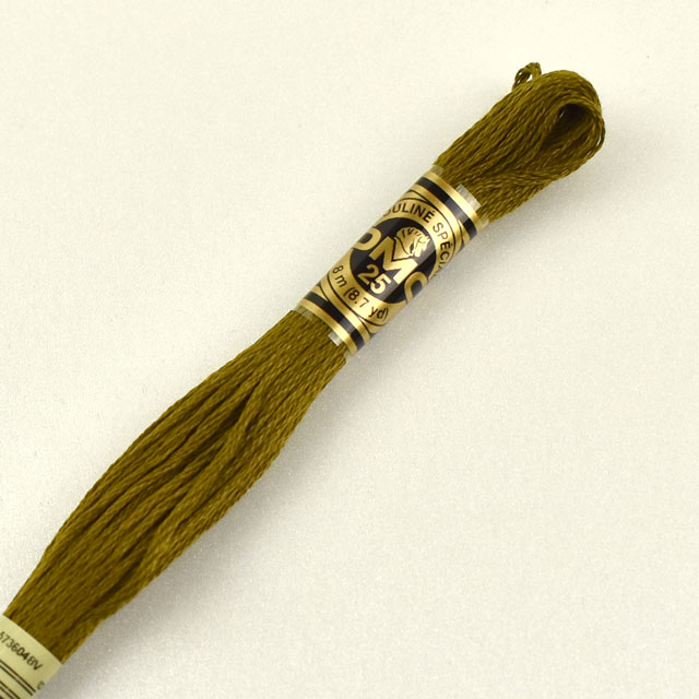 刺しゅう材料 DMC 刺繍糸 25番 色番830 (H)_5a_