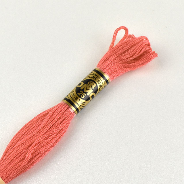 刺しゅう材料 DMC 刺繍糸 25番 色番893 06Bg99_