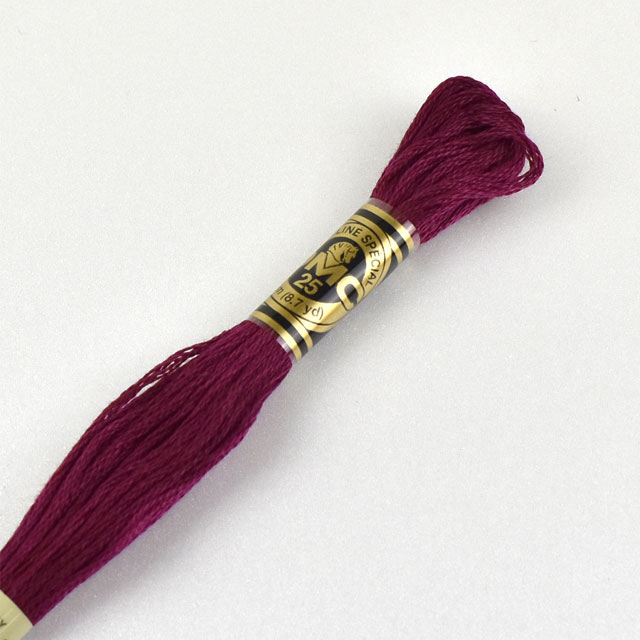 刺しゅう材料 DMC 刺繍糸 25番 色番915 06Bg99_