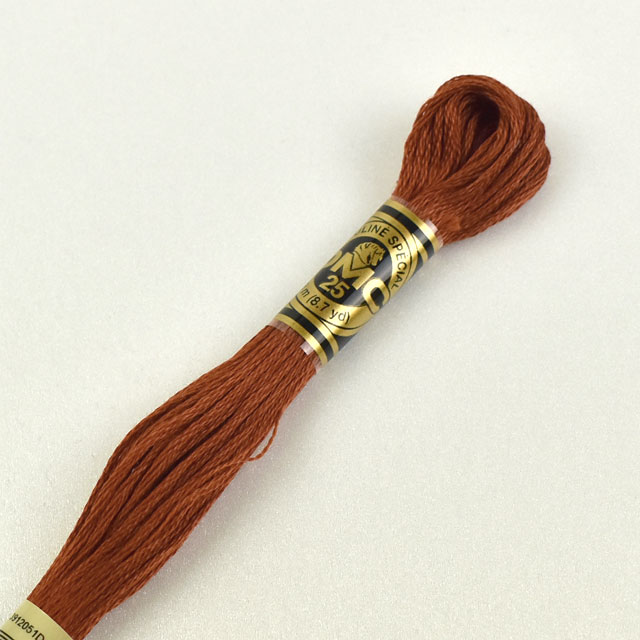 刺しゅう材料 DMC 刺繍糸 25番 色番919 (H)_5a_