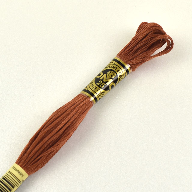 刺しゅう材料 DMC 刺繍糸 25番 色番920 06Bg99_