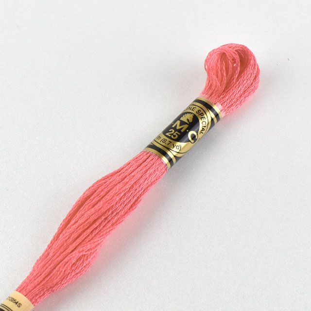 刺しゅう材料 DMC 刺繍糸 25番 色番956 06Bg99_