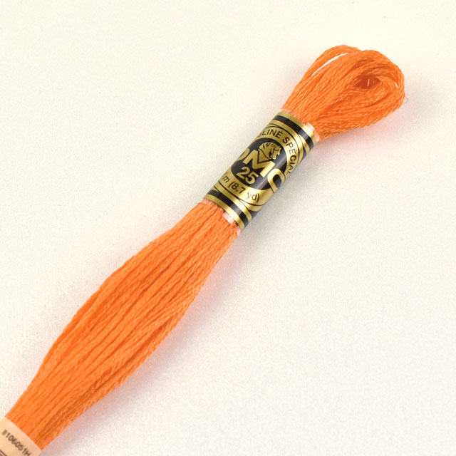 刺しゅう材料 DMC 刺繍糸 25番 色番970 06Bg99_