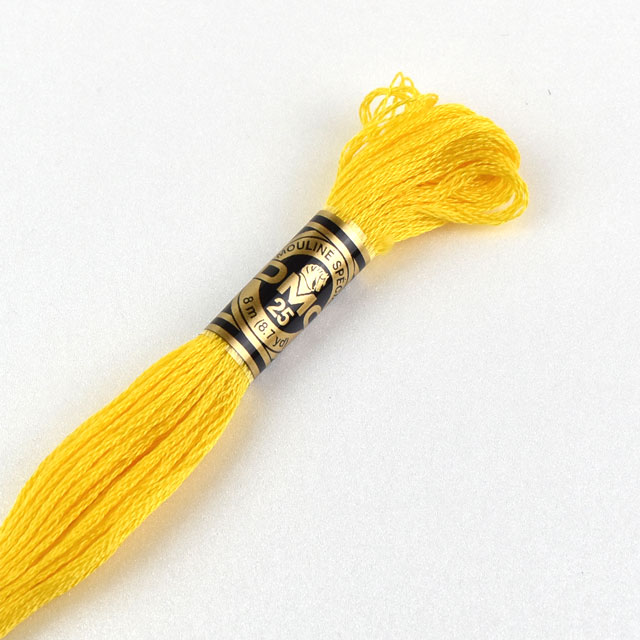 刺しゅう材料 DMC 刺繍糸 25番 色番973 (H)_5a_