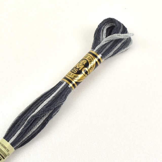 刺しゅう材料 DMC 刺繍糸 25番 グラデーション 色番53 (H)_5a_