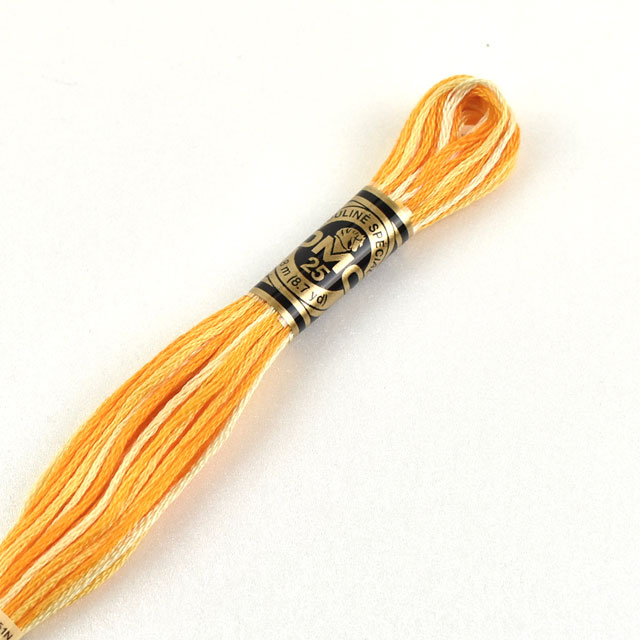刺しゅう材料 DMC 刺繍糸 25番 グラデーション 色番90 06Bg99_