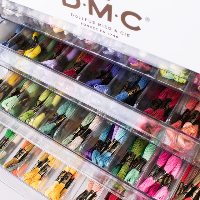 [受注生産]刺しゅう材料 DMC 刺繍糸ディスプレイ什器 25番刺繍糸 500色セット（32-30377） (B)zecj