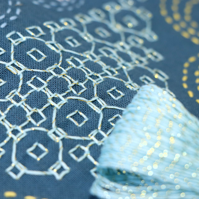 オリムパス 刺し子糸 ラメ糸 Sashiko Lame SL14.水面 みなも 06Bi99_