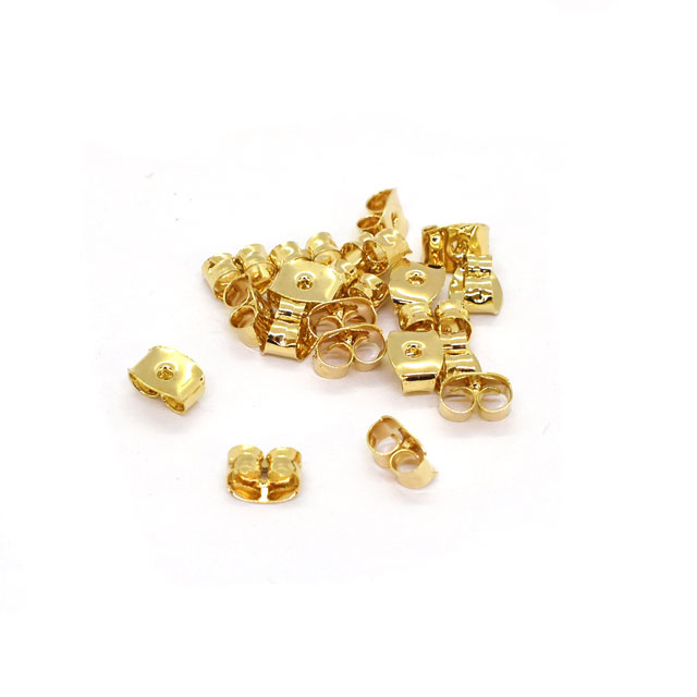 ピアスパーツ ピアスキャッチ/金属（D-97-G） G.ゴールド 10ペア（20個入） 06Af99_
