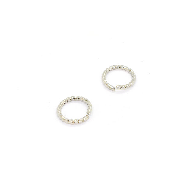 アクセサリーパーツ デザイン マルカン（F-88-R） 外径 約12mm R.シルバー 2個入 06Af99_