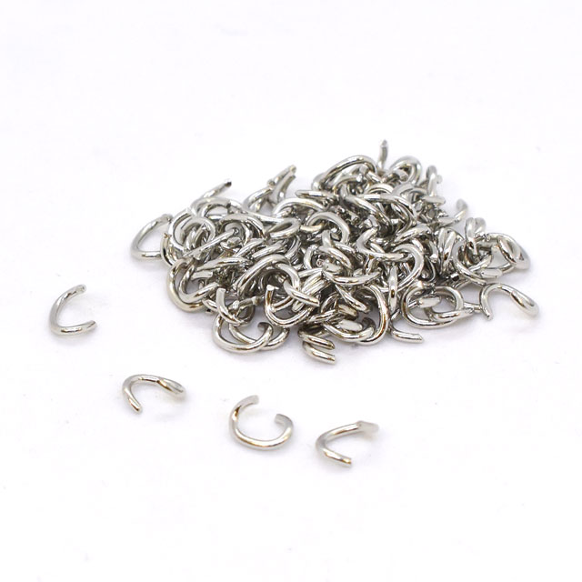 アクセサリーパーツ Cカン（F-109-R） 4×5mm R.シルバー 約100個入 06Af99_