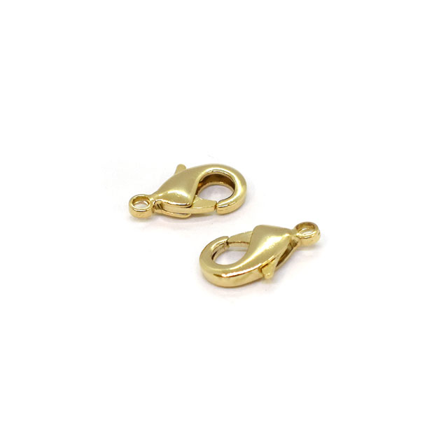 アクセサリーパーツ カニカン（F-133-G） 約12mm G.ゴールド 2個入 06Af99_