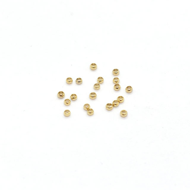 アクセサリーパーツ つぶし玉（F-149-R） 約1.5mm R.シルバー 20個入 (H)_3b_オカダヤ(okadaya)  布・生地、毛糸、手芸用品の専門店