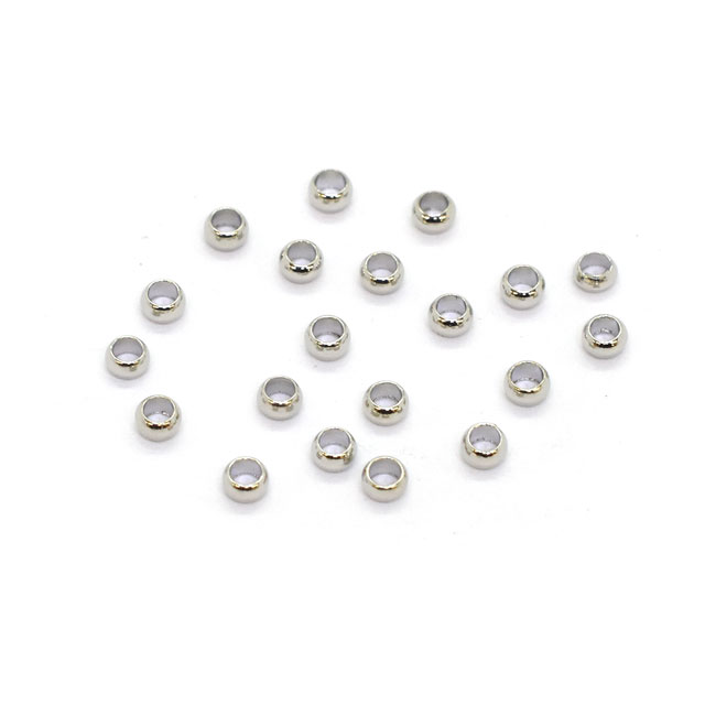 アクセサリーパーツ つぶし玉（F-152-R） 約3.0mm R.シルバー 20個入 99Zz99_