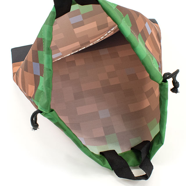 完成品 マインクラフト シールデコ 巾着袋L 14yy88_
