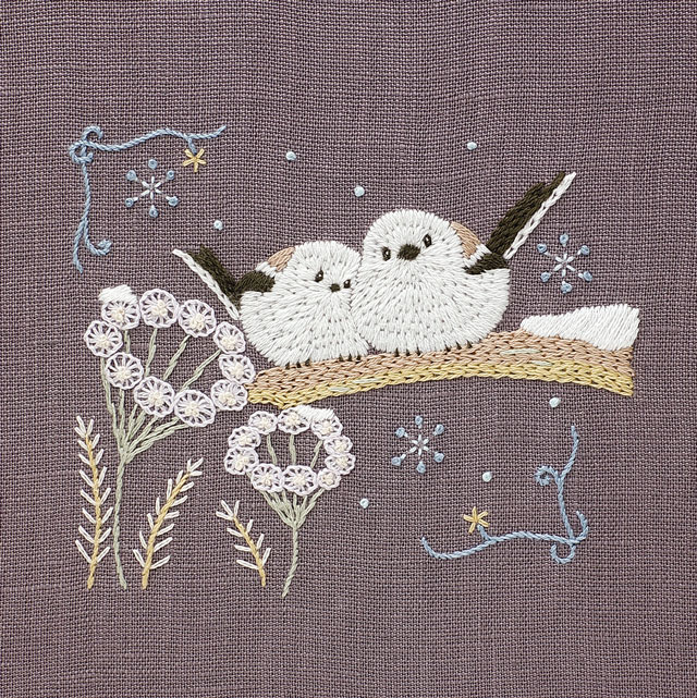 刺しゅうキット DMC Chicchi刺繍キット（JPT63） 雪にワクワクするエゾリスさん (H)_5a_(雪にワクワクするエゾリスさん):  新宿オカダヤ