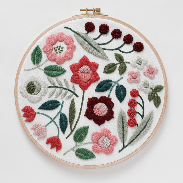 刺繍完成品 樋口愉美子 EMBROIDERY KIT | mdh.com.sa