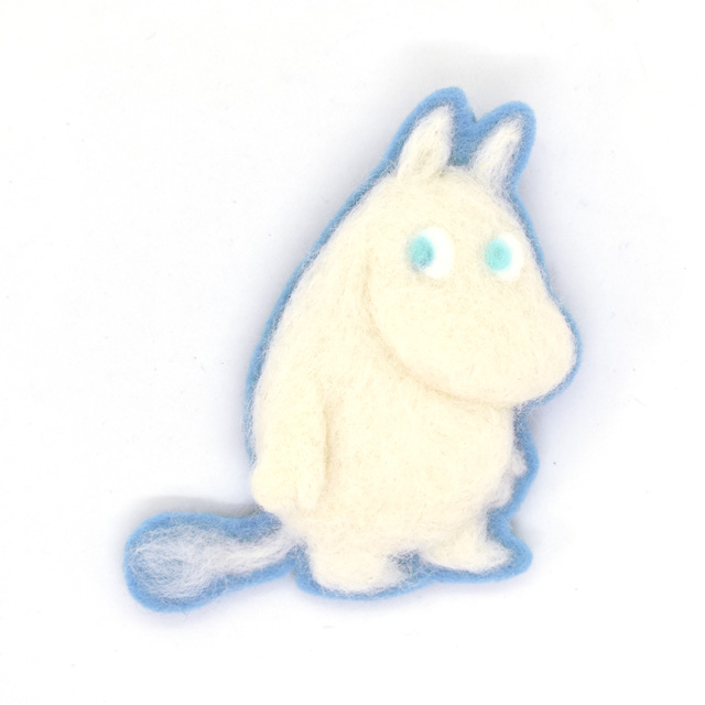 ニードルフェルトキット MOOMIN ふわふわ羊毛ブローチ ブローチピン付（YFK-001） ムーミン (H)_5a_