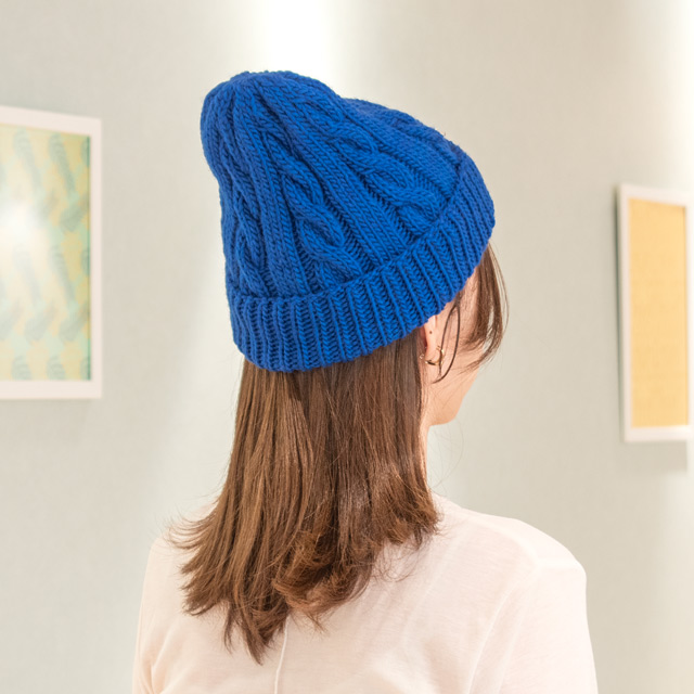 レシピNo.OKH-0034 縄編みの帽子（FR25-3）