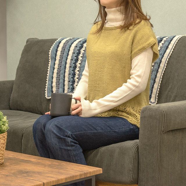 レシピNo.OKH-0049 フレンチスリーブのプルオーバー(Q21-1)