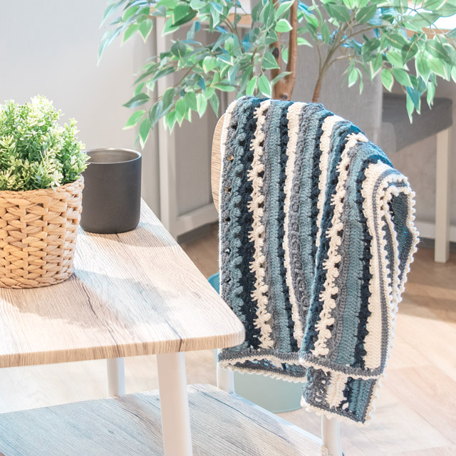 レシピNo.OKH-0051 かぎ針編みのブランケット(Q21-3)