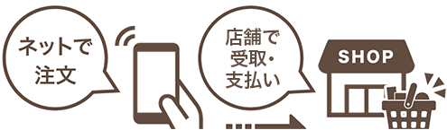 ネットで注文 店舗で受取・支払い