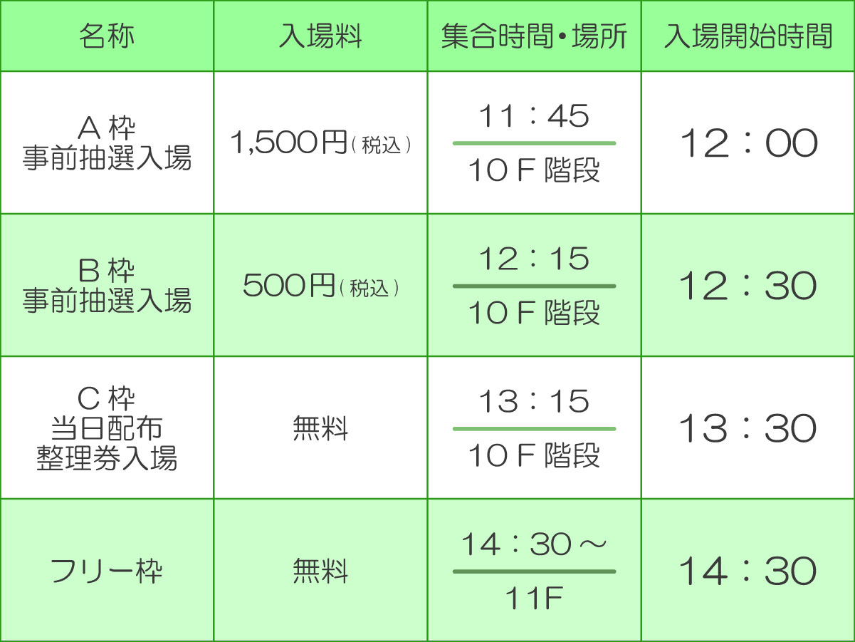 入場案内