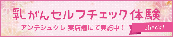 乳がん模型体験実施中！詳細はこちら