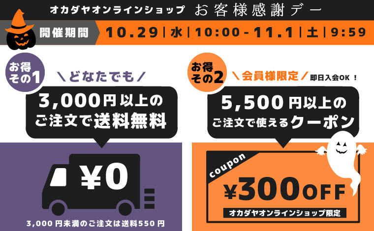 送料キャンペーン&300円OFFクーポン