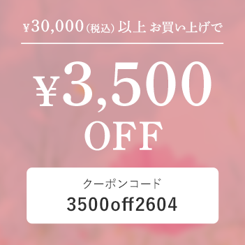 税込30,000円以上のご購入で3,500円OFF